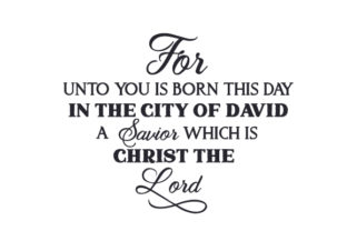 Christmas Crafts: For Unto You a Savior Is Born