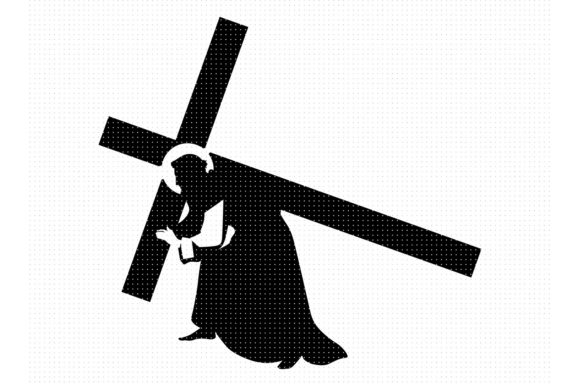 Jesus Christ Carrying the Cross: Graphics for Crafts & Branding