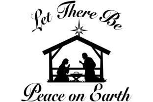 Peace on Earth Natinee Scene Graphics for Crafts