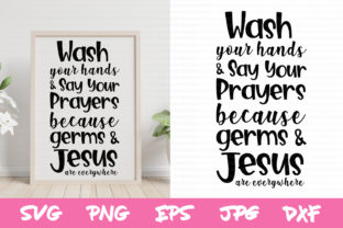 Wash Your Hands Sign Graphics for Crafts